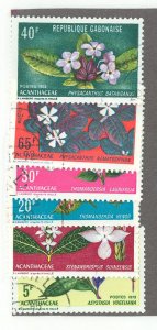 Gabon #284-289  Single (Complete Set) (Flora) (Flowers)