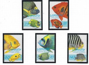 Vanuatu 710-14 MNH 1997 Fish (fe8761)