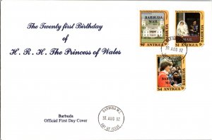 Barbuda, Antigua, Worldwide First Day Cover, Royalty