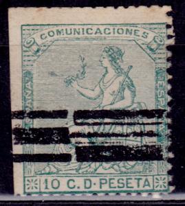 Spain 1873, Espana, 10c with Bar canx, sc#193, used