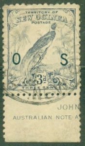 NEW GUINEA O27  USED SCV $42.50 BIN $29.00 (RL) 8129