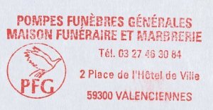 Meter cover France 2002 Funeral director 