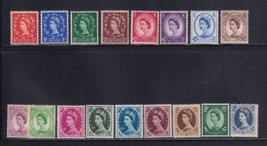 GB Scott # 292 - 308 Set VF OG mint never hinged cv $ 101 ! see pic !