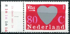 Netherlands Sc#955a MNH, 80c multi, Scratch Stamps (1997)