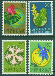 LIECHTENSTEIN Scott 481-484 MNH** 1971  Flower set