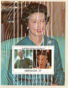 Grenada #2014 MNH $5 Queen Elizabeth SS