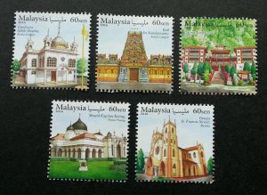 *FREE SHIP Malaysia Places Of Worship 2016 Mosque Sikh Temple Churchs (stamp MNH