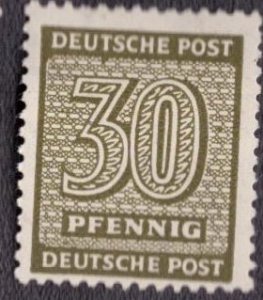 Germany DDR Russian Occupation West Saxony 1945 -  14N10 MH