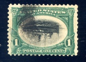 US SCOTT #294a USED SUPER SCARCE NICE LOOKING WITH FAULTS PF CERT