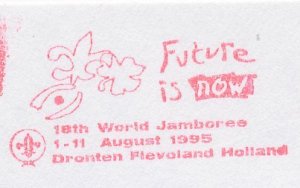 Meter top cut Netherlands 1995 ( FR 50300 ) 18th World Jamboree Dronten Flevolan