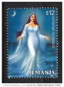 2003 Water Goddess Iemanja ethnic africa america tradition URUGUAY Sc#1993 MNH