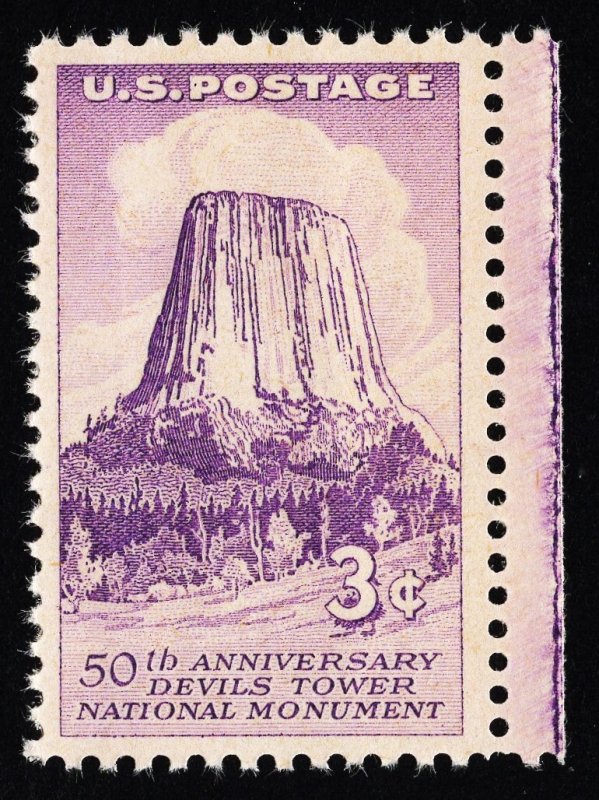 US 1084 MNH VF 3 Cent Devil's Tower National Monument