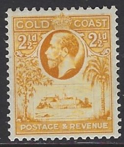 Gold Coast, Scott #102; 2 1/2p King George V, MH