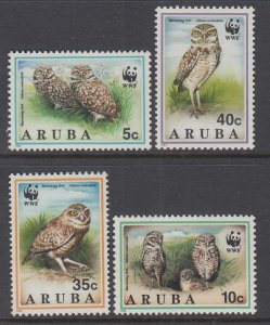 Aruba 101-104 Owls MNH VF