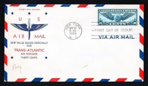 # C24 First Day Cover addressed with Holland cachet - 5-16-1939