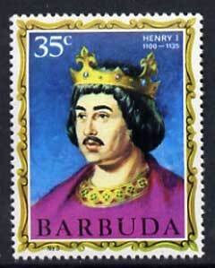 BARBUDA - 1970 - English Monarchs, Henry I - Perf 1v - Mint Never Hinged