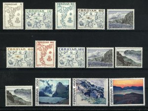 Faroe Islands #7-20   Mint VF NH 1975 PD