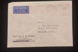 C) 1966. GERMANY. AIRMAIL ENVELOPE SENT TO USA. XF