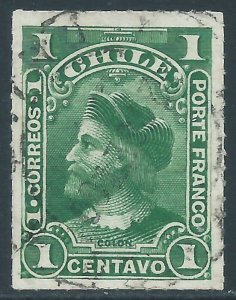 Chile, Sc #31, 1c, Used