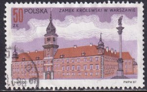 Poland 1987 Sc 2804 Royal Castle Warsaw Stamp Used