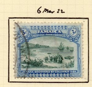 Jamaica 1922 Early Issue Fine Used 3d. NW-158351