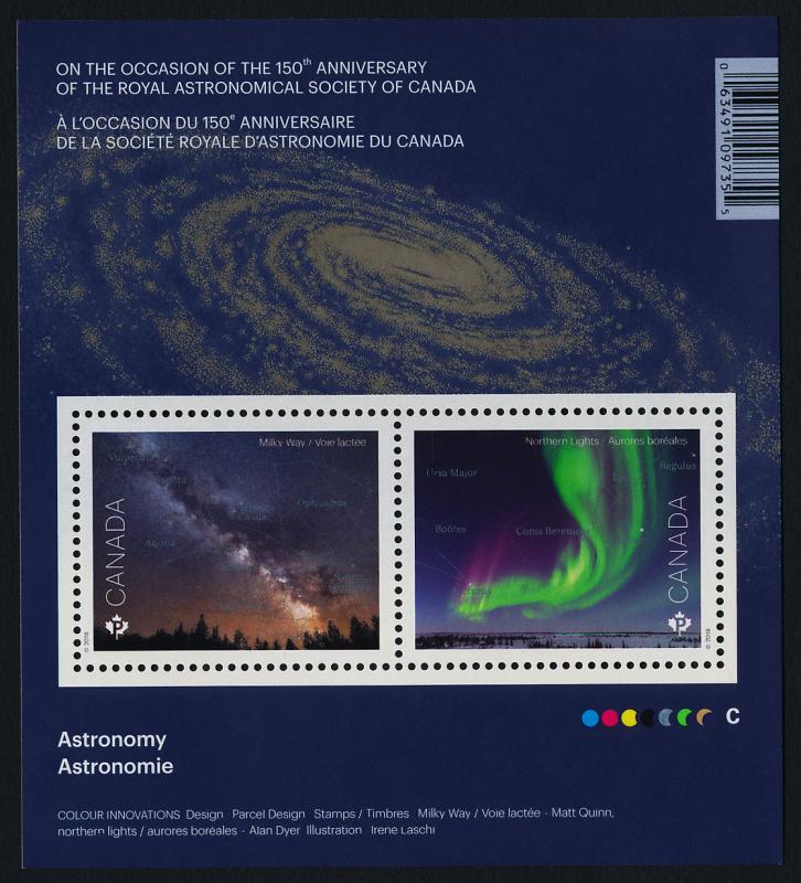 Canada 3102 MNH Space, Royal Astronomical Society