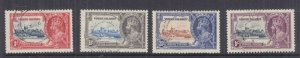 VIRGIN ISLANDS, 1935 Silver Jubilee set of 4, used..