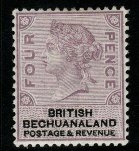 BECHUANALAND SG13 1888 4d LILAC & BLACK MTD MINT