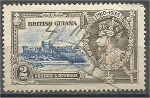 BRITISH GUIANA, 1935, used 2c, Silver Jubilee Scott 223