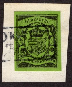 1859, Oldenburg 1/3gr, Used Forgery, Sc 5