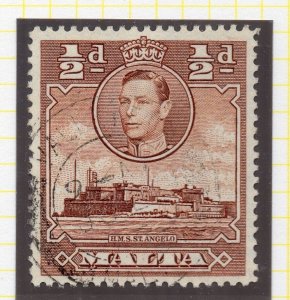 Malta 1943 Early Issue Fine Used 1/2d. NW-200470 