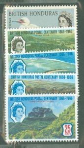 British Honduras #174/200-3  Single (Complete Set)