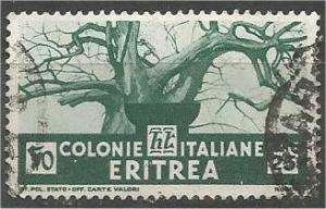 ERITREA, 1934, used 25c, Baobab tree, Scott 162