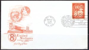 F2262   UNITED NATIONS   FDC # 72         Economic Commission for Europe