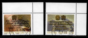 VATICAN Scott 1301-1302 Used 2005 Concordat set, favor canceled