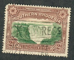 Southern Rhodesia #37 used single