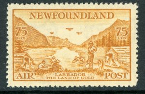 Canada 1933 Newfoundland 75¢ Airmail Scott #C17d Perf 13½ MNH G224