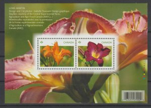 Canada 2526 Day lilies - Souvenir sheet   - MNH