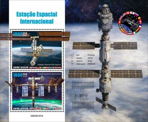 GUINEA BISSAU - 2025 - Int. Space Station - Perf Souv Sheet - Mint Never Hinged