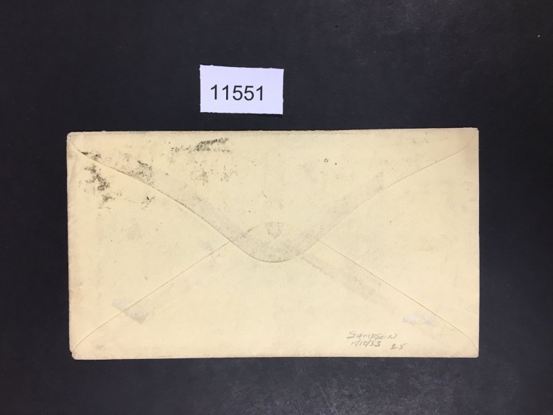 MOMEN: US STAMPS  POSTAL COVER USED LOT #11551