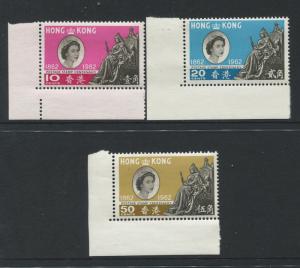 Hong Kong - Scott 200-202 - General Issue - 1962 - MLH - Set of 3 Stamps