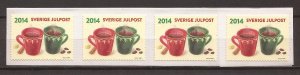 2014 Sweden -Sc 2738 - MNH VF - Coil Strip of 9 - Christmas - Back #5 & M2