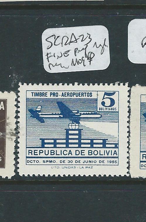 BOLIVIA (P2701B) SC RA23 FINE PERF AND ROUGH PERF  MOG