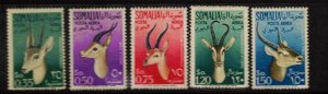 Somalia Sc C40-5 MNH Airmail set issue of 1955 - Animals - Gazelles