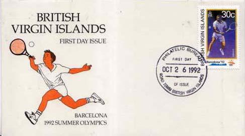 British Virgin Islands, First Day Cover, Sports