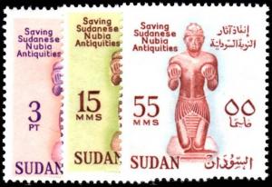 SUDAN 1961 NUBIAN MONUMENTS MNH**