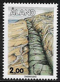 Finland - Aland Is #45 MNH Stamp - Geological Formations