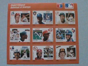 GRENADA STAMP: US BASEBALL SERIES #4-MAJOR LEAGUE BASEBALL PLAYERS MH FULL SHEET