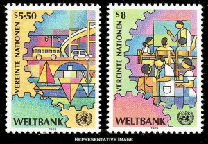 United Nations Vienna Scott 88-89 Mint never hinged.