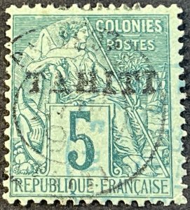 FRENCH TAHITI # 20-USED---SINGLE---1893